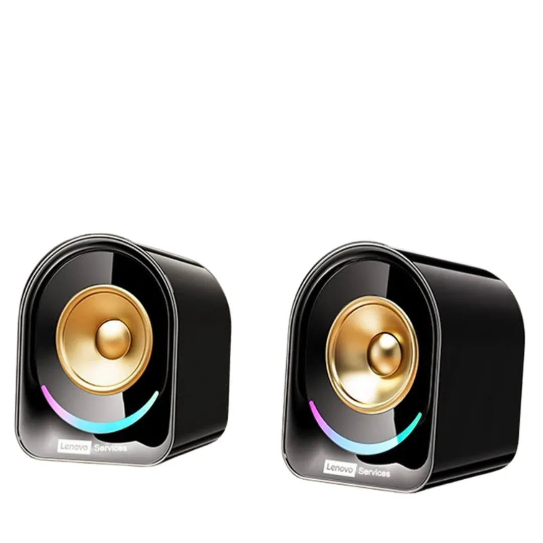 Caixa de Som Bluetooth Lenovo A02 com Som 360°, Iluminação RGB e Bateria de 8h