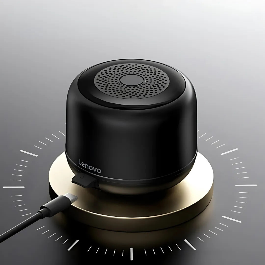 Caixa de Som Bluetooth Lenovo K14 com Som 360°, TWS e Bateria de 8h