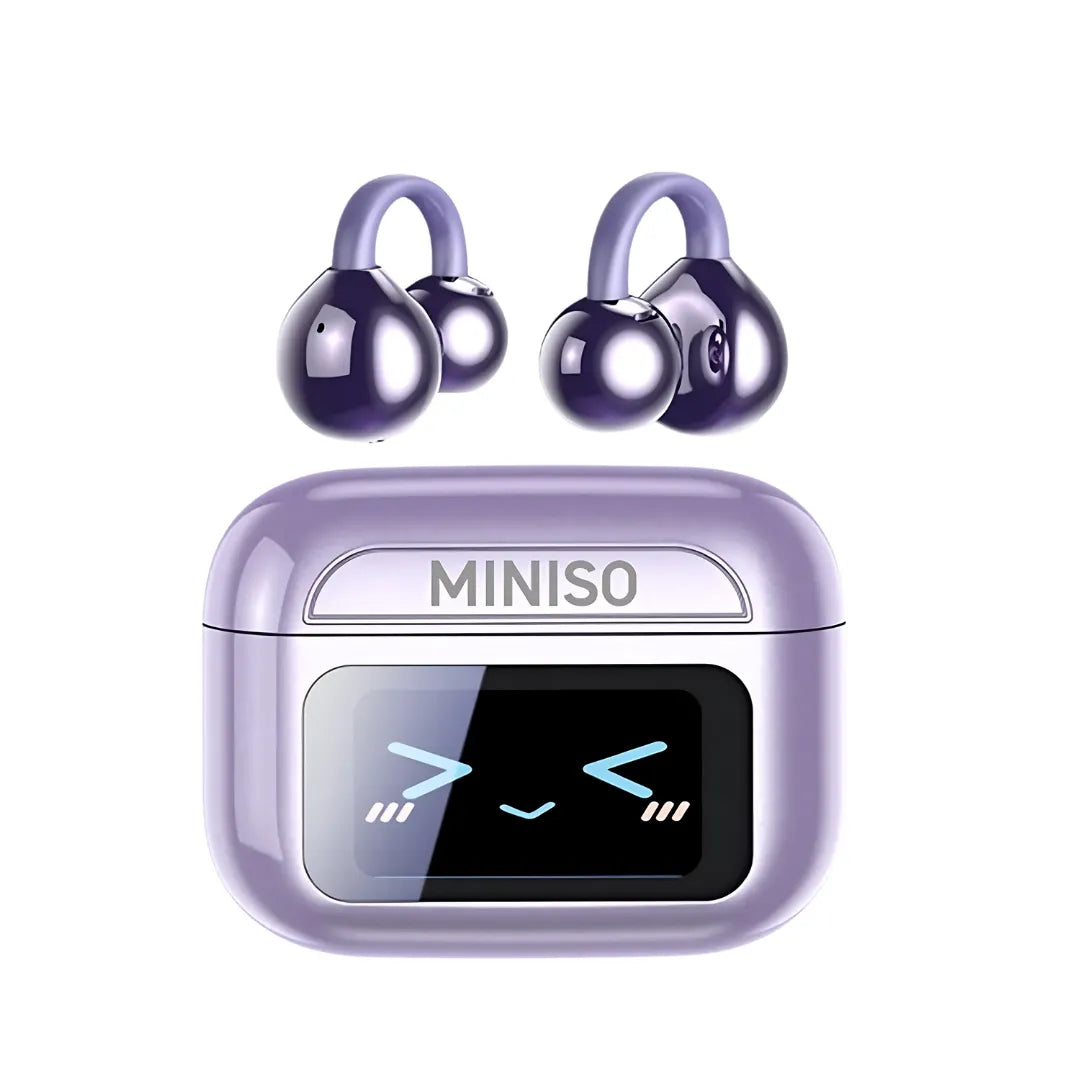 Fone Bluetooth Tradutor MINISO MS201 135 Idiomas e Estojo de Carregamento