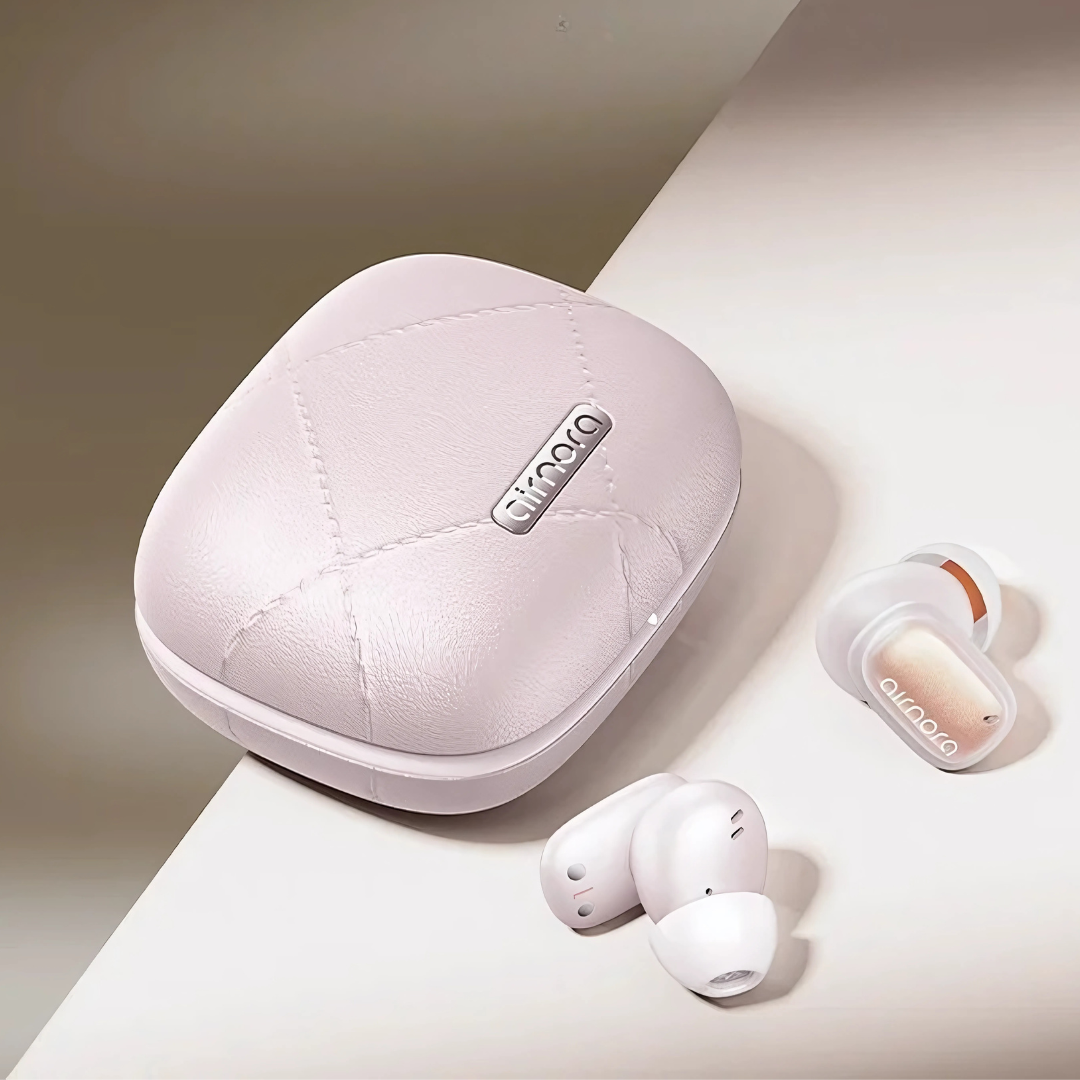 Fones Bluetooth ANC 5.4 com Cancelamento de Ruído de -45dB e Estojo com Espelho