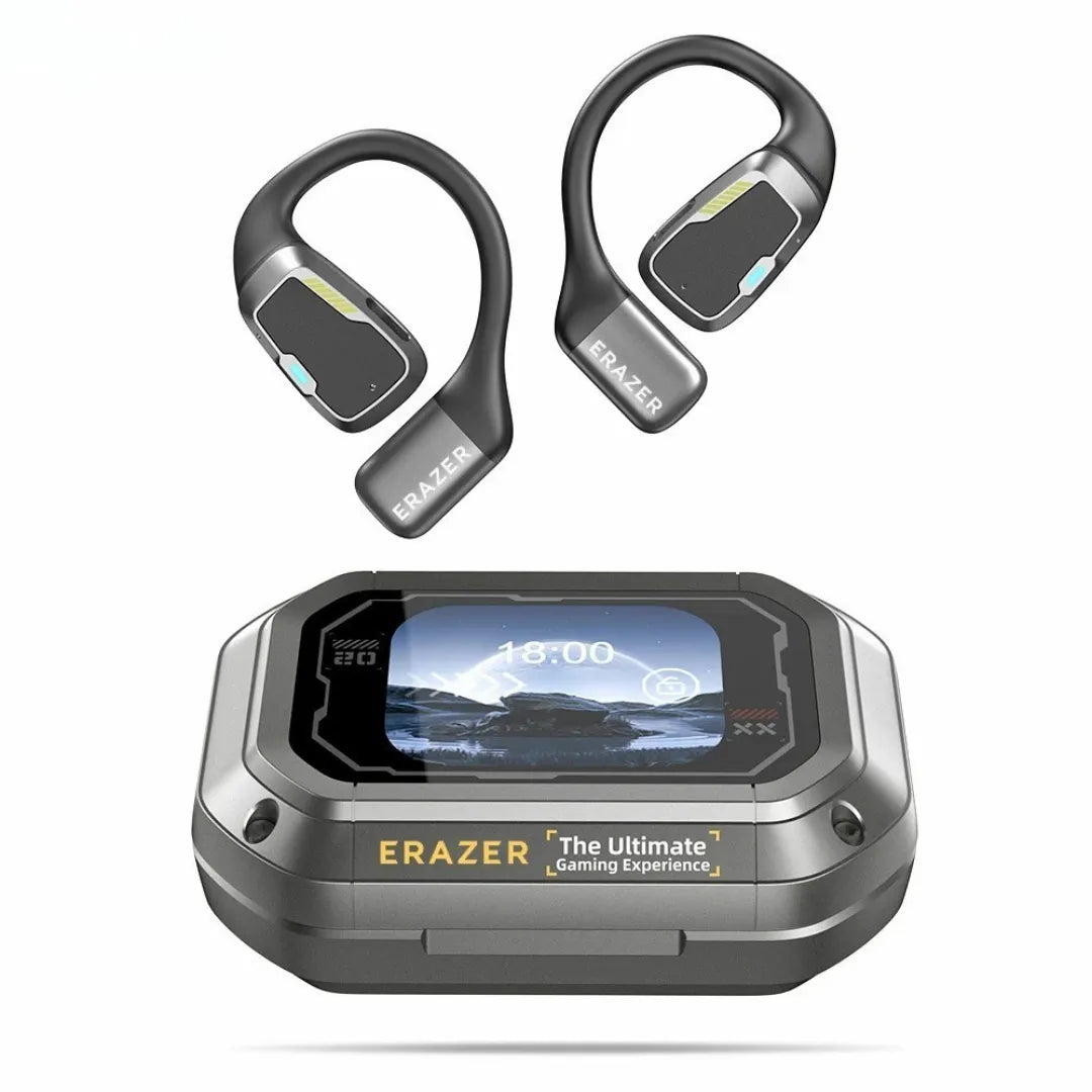 Fones Bluetooth Erazer XP6 com Tradução em 150 Idiomas, Design Open Ear e 70 Horas de Autonomia