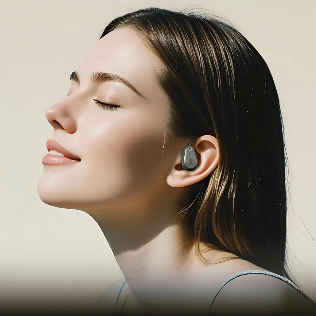 Fones Bluetooth Erazer XP6 com Tradução em 150 Idiomas, Design Open Ear e 70 Horas de Autonomia