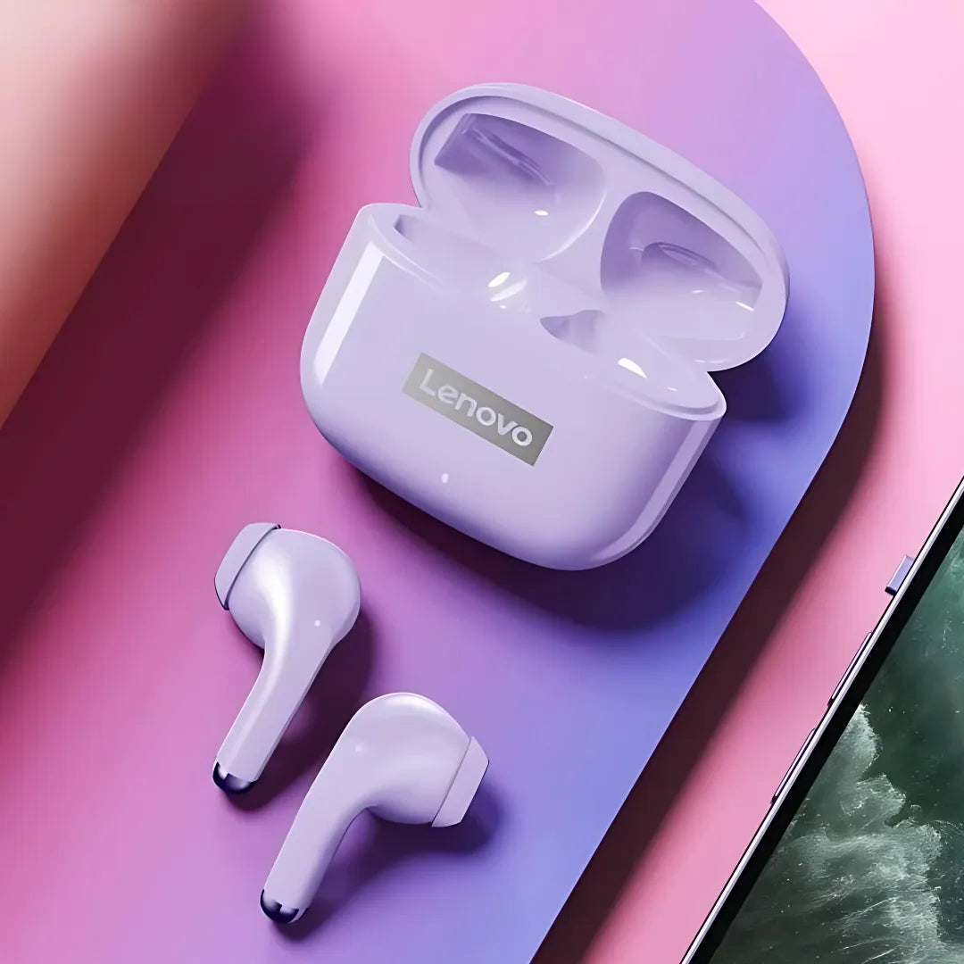 Fones Bluetooth Lenovo LP40 II com Cancelamento Ativo e Som HiFi