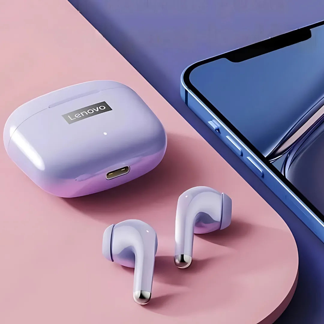 Fones Bluetooth Lenovo LP40 II com Cancelamento Ativo e Som HiFi
