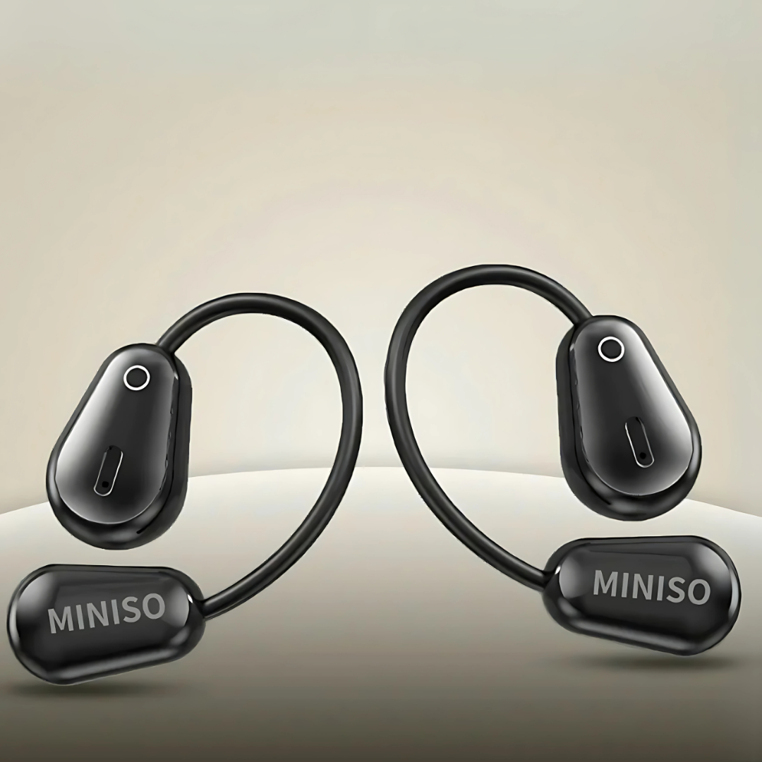Fones Bluetooth Miniso M97 com Cancelamento de Ruído, Tradução em 148 Idiomas e Bateria de 70 Horas