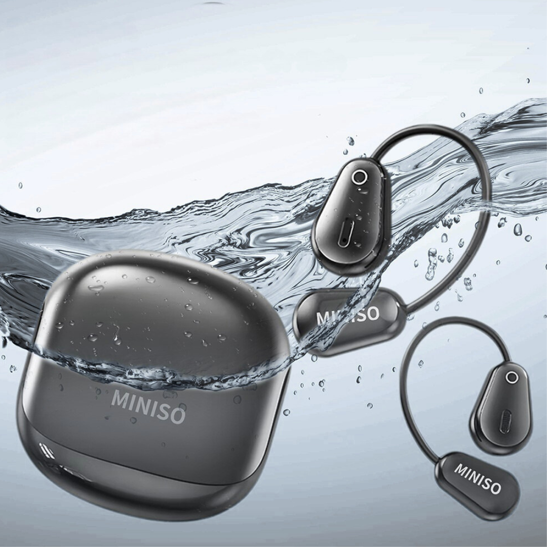 Fones Bluetooth Miniso M97 com Cancelamento de Ruído, Tradução em 148 Idiomas e Bateria de 70 Horas