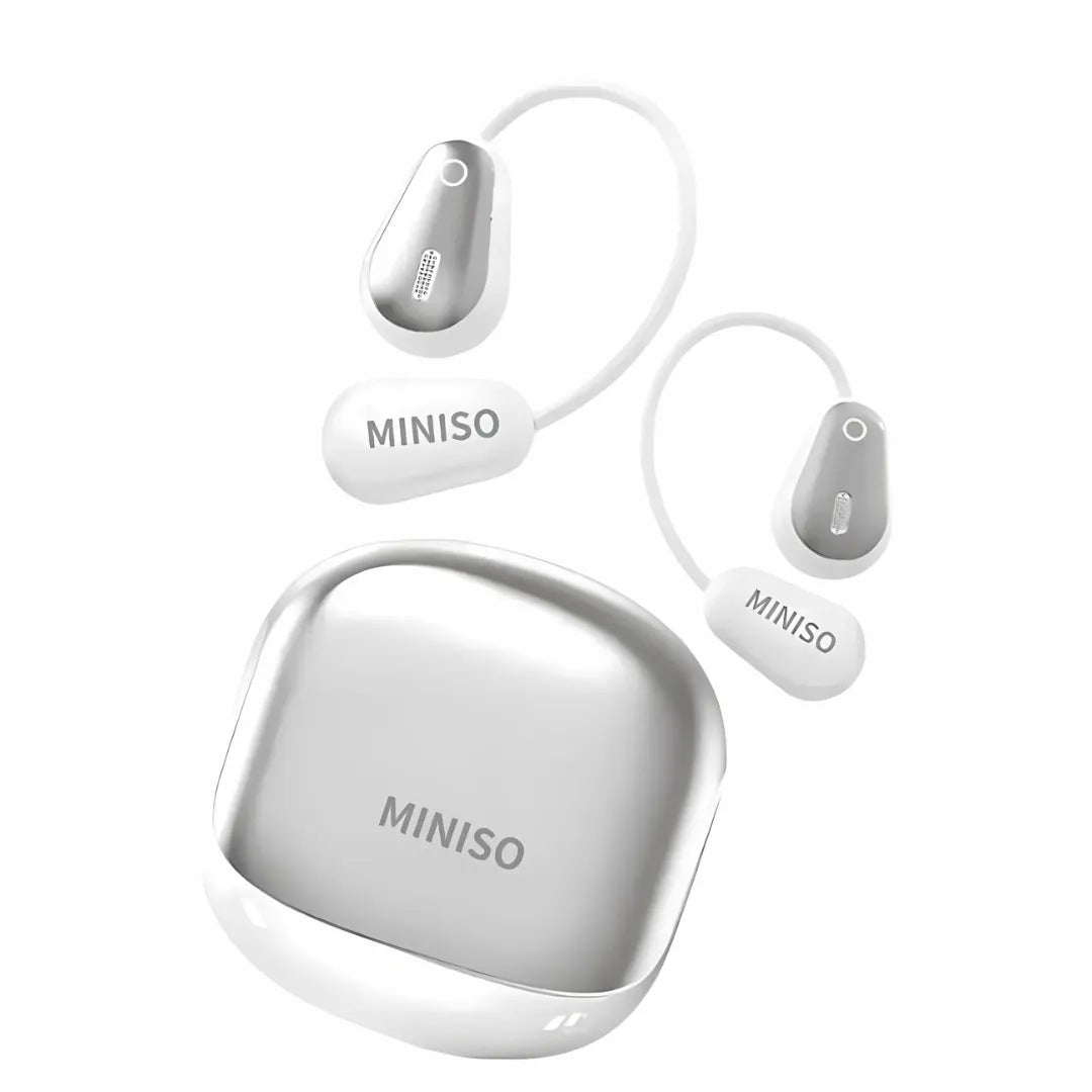 Fones Bluetooth Miniso M97 com Cancelamento de Ruído, Tradução em 148 Idiomas e Bateria de 70 Horas