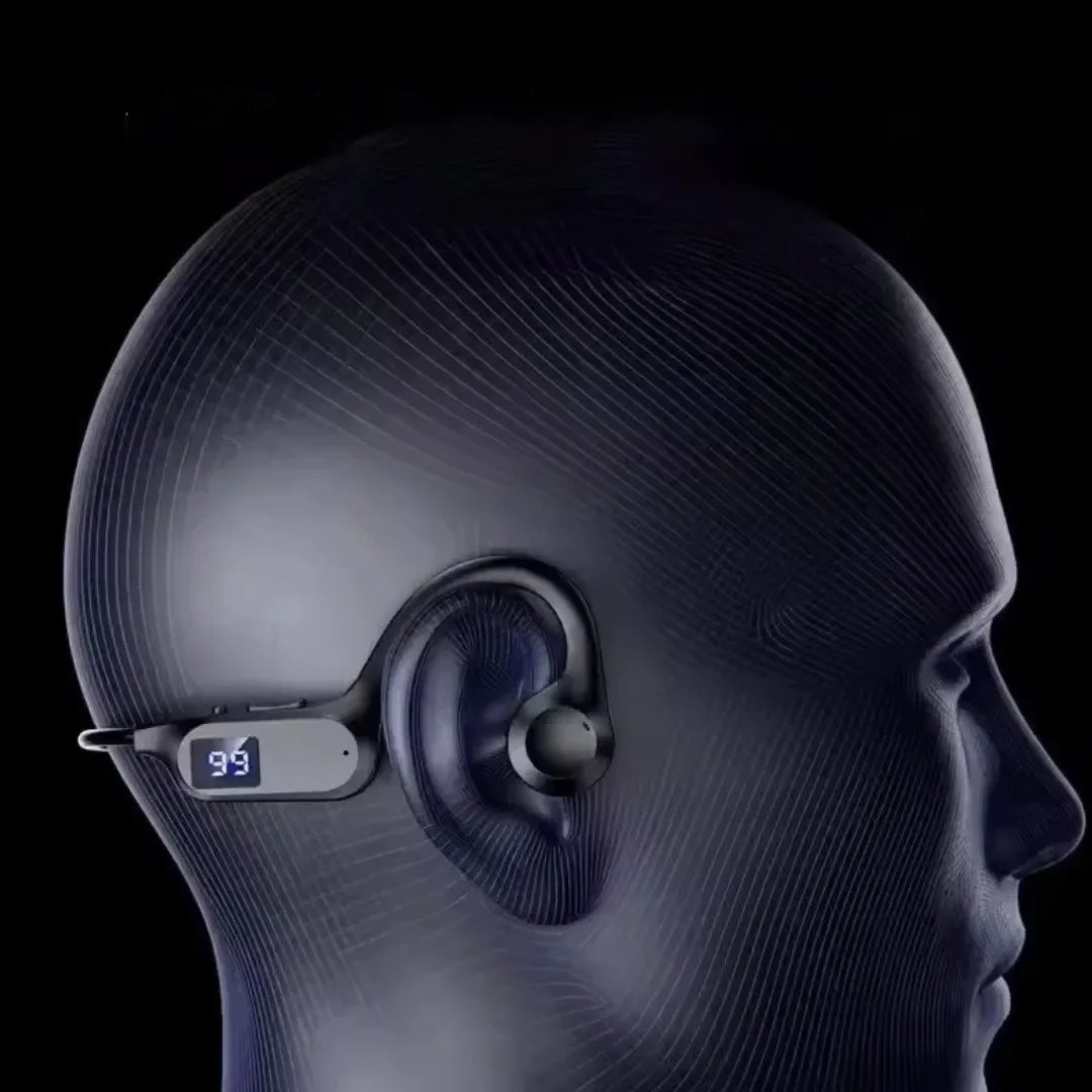 Fones De Ouvido Sem Fio X7 Com Condução de Ar, Memória Interna e Resistência à Água