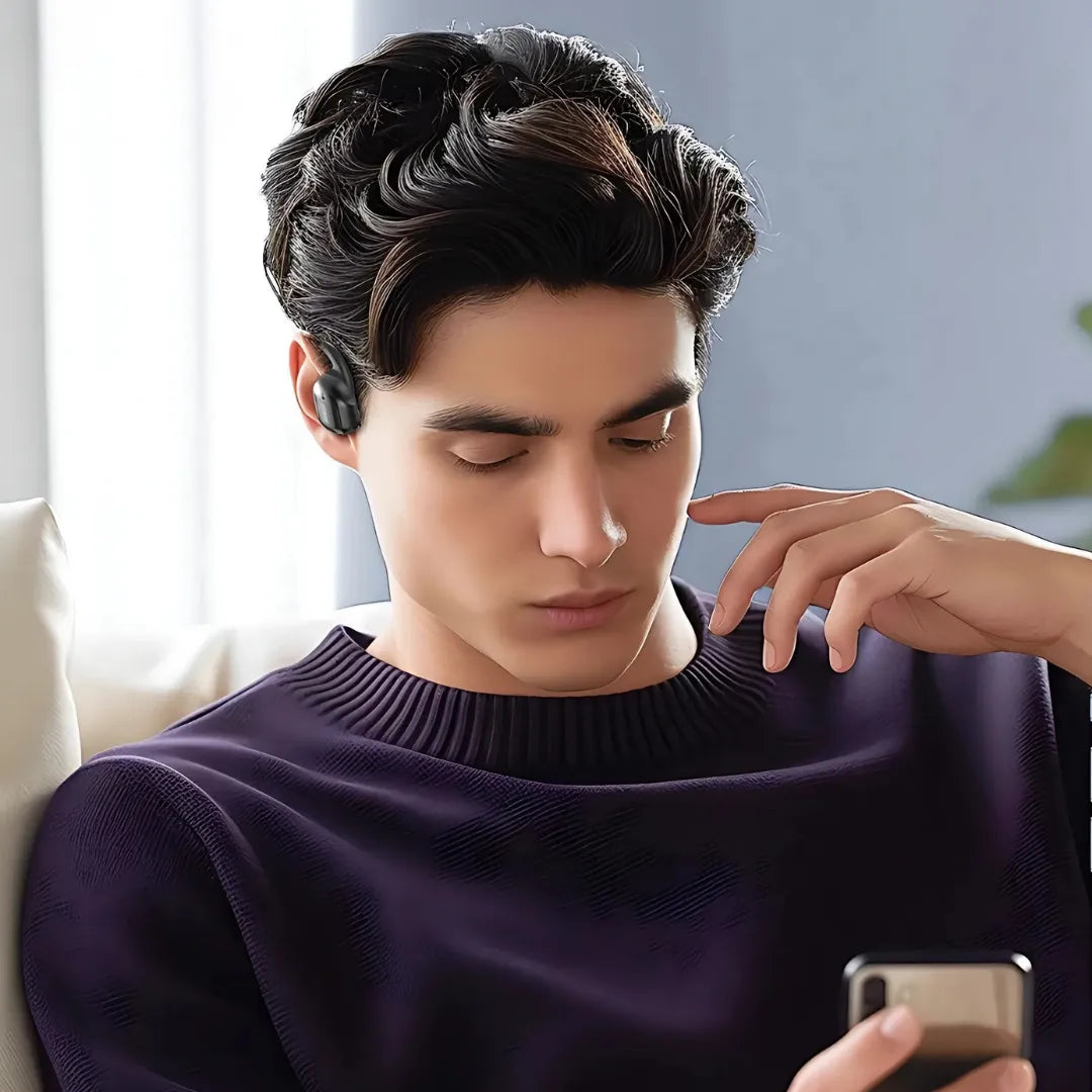 Fones Tradutores Miniso MS162 com Display Digital, Condução Aérea e Tradução Instantânea