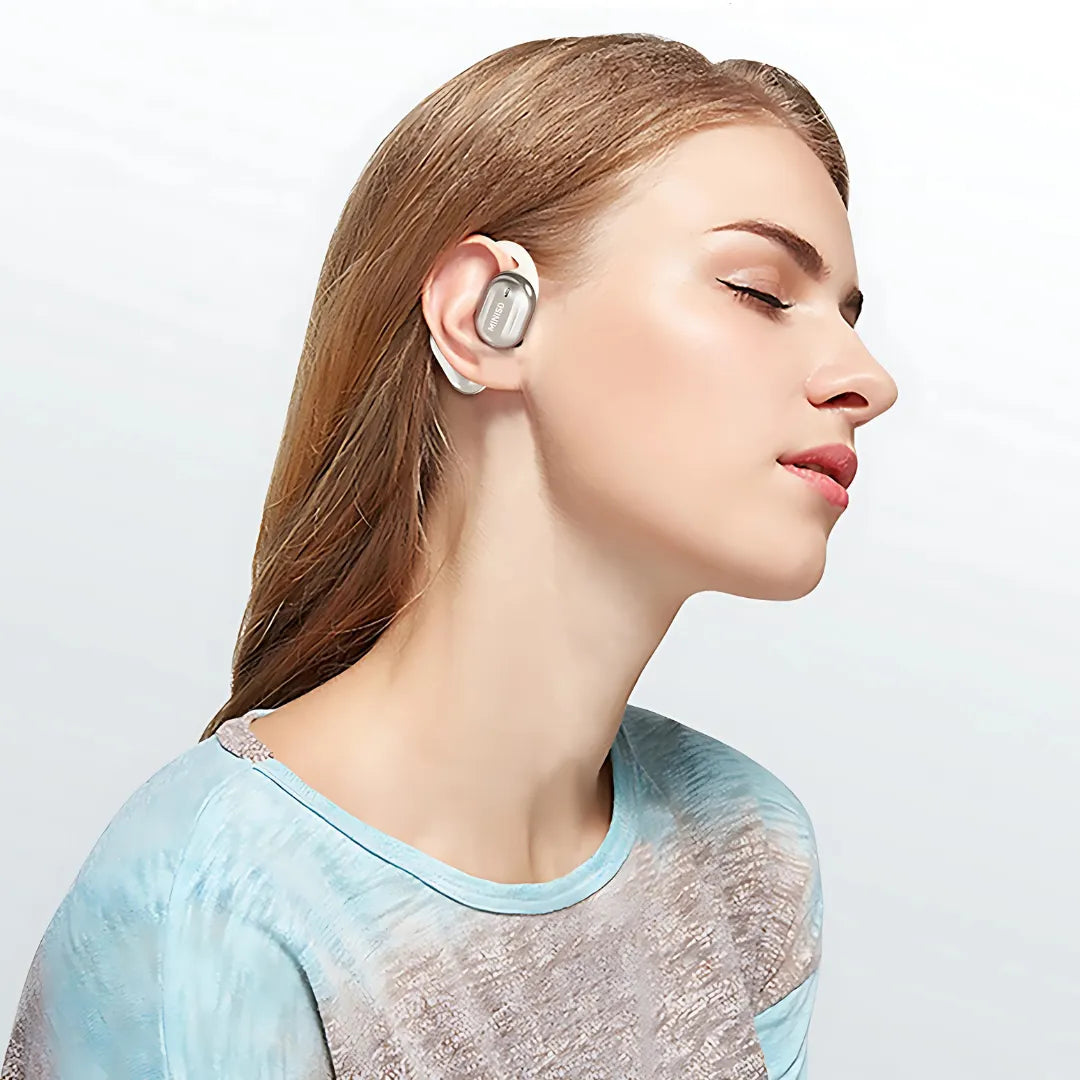 Fones Tradutores Miniso MS162 com Display Digital, Condução Aérea e Tradução Instantânea