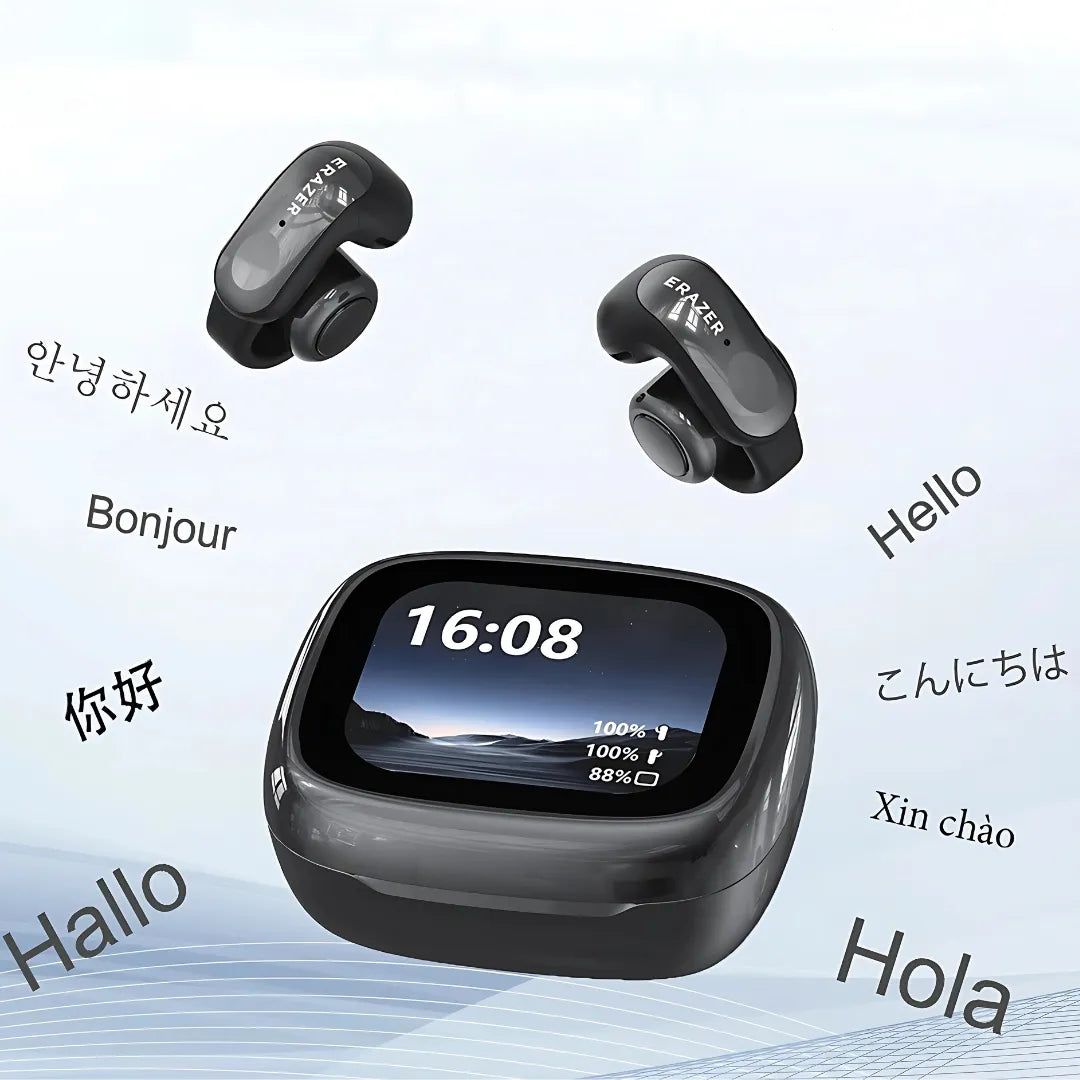 Fones de Ouvido Bluetooth Erazer XF28 PRO com Tradução em Tempo Real e Bateria de 30h