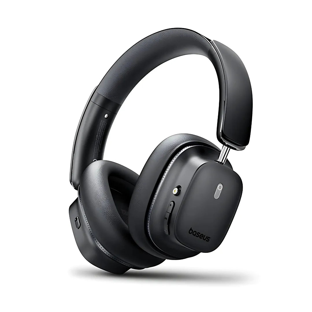 Headset Bluetooth Baseus Bowie 30 Max com Cancelamento de Ruído de -45dB, Áudio Espacial e Bateria de 65h