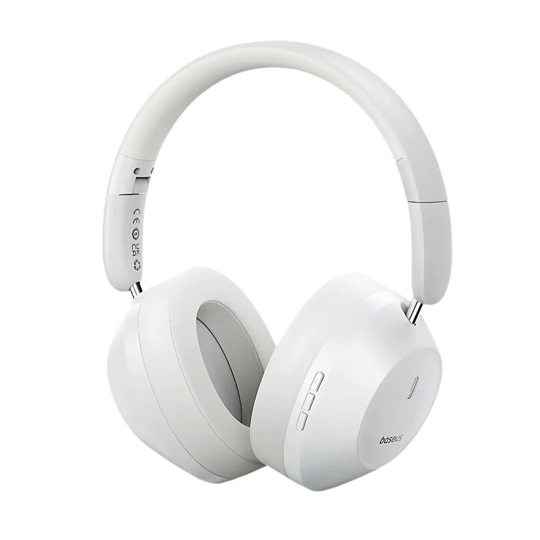 Headset Bluetooth Baseus com Reforço de Graves, Bateria de 50h e Baixa Latência
