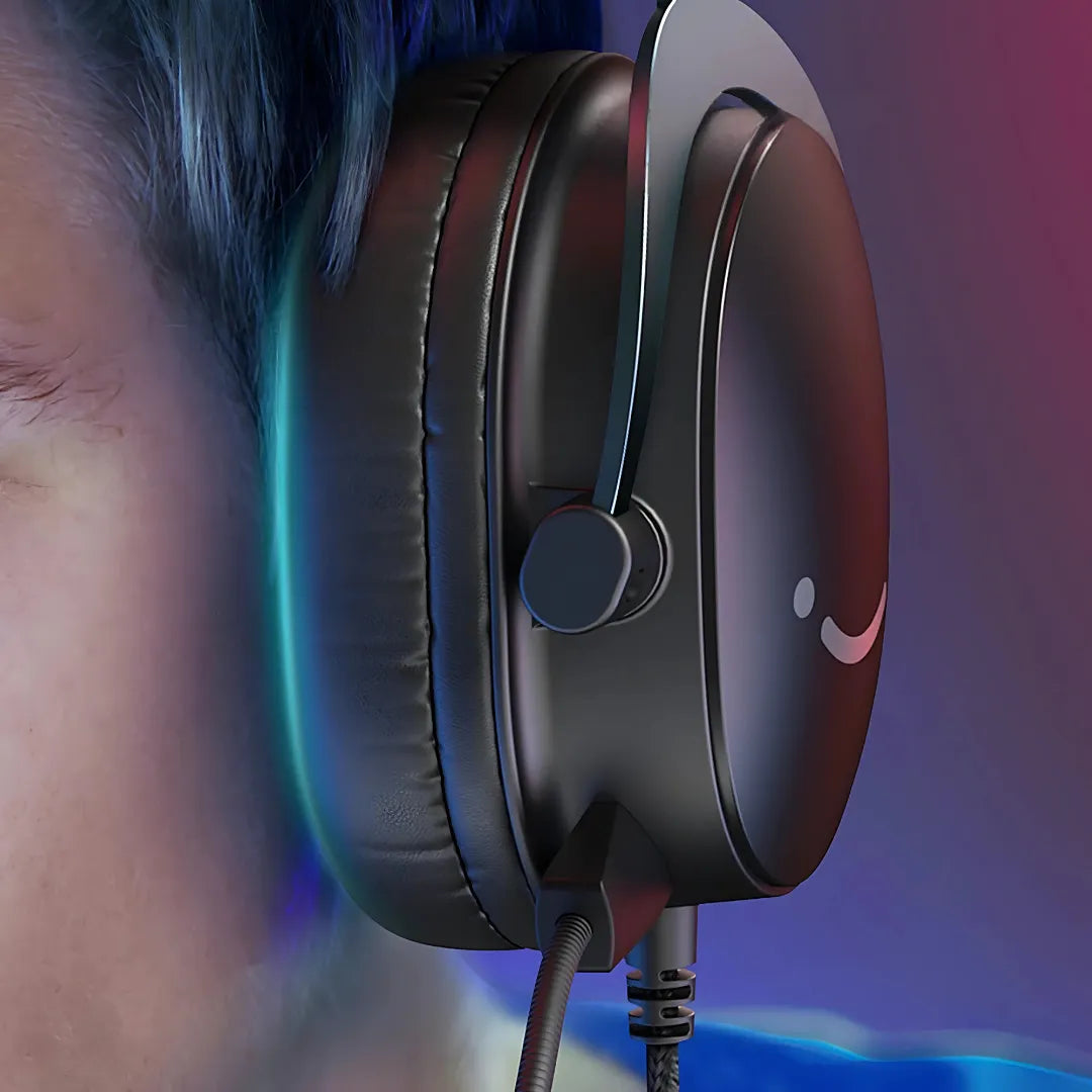 Headset Gamer Fifine H9W com Som Surround 7.1 e Microfone Removível