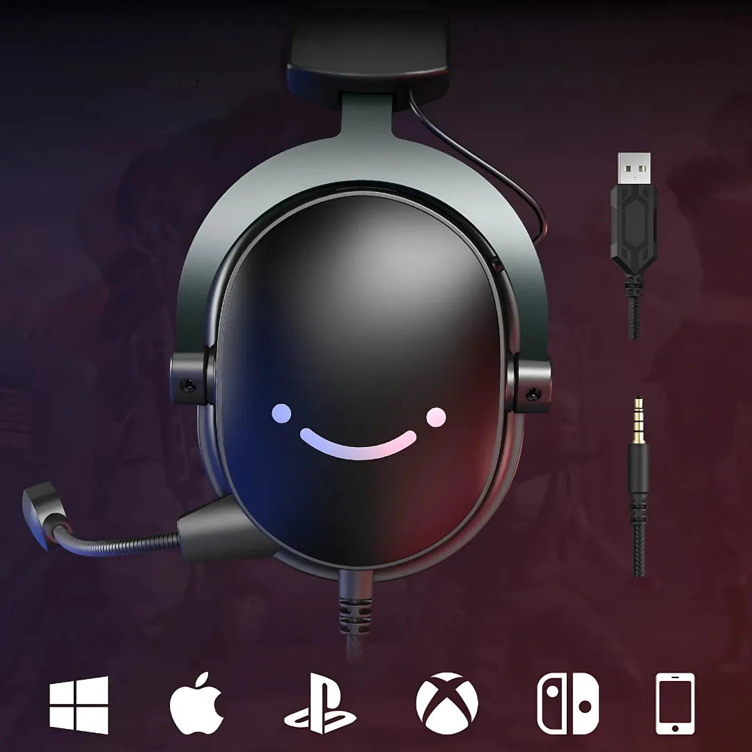 Headset Gamer Fifine H9W com Som Surround 7.1 e Microfone Removível