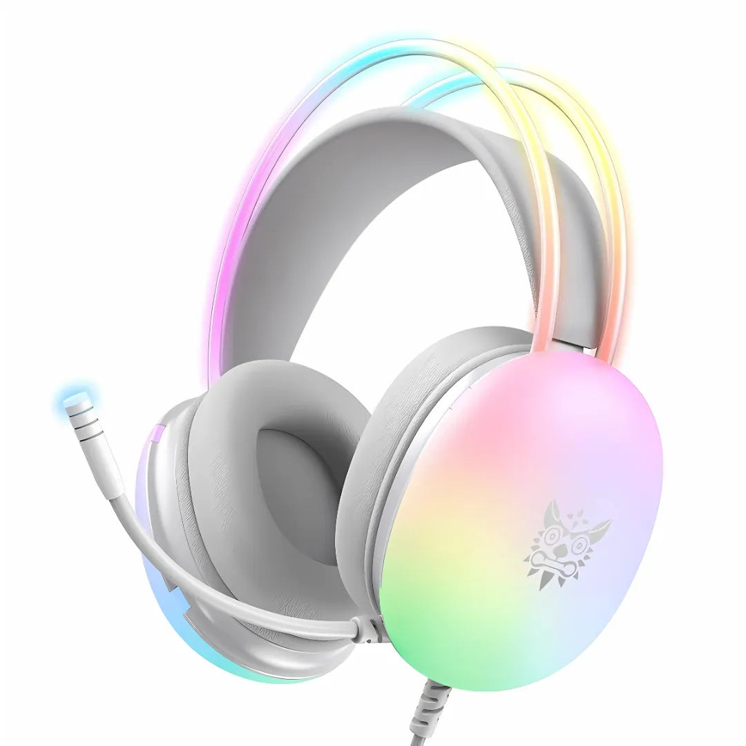 Headset Gamer Pink Pro Com Fio com Luzes LED – Compatível com PS4, PC e Notebook
