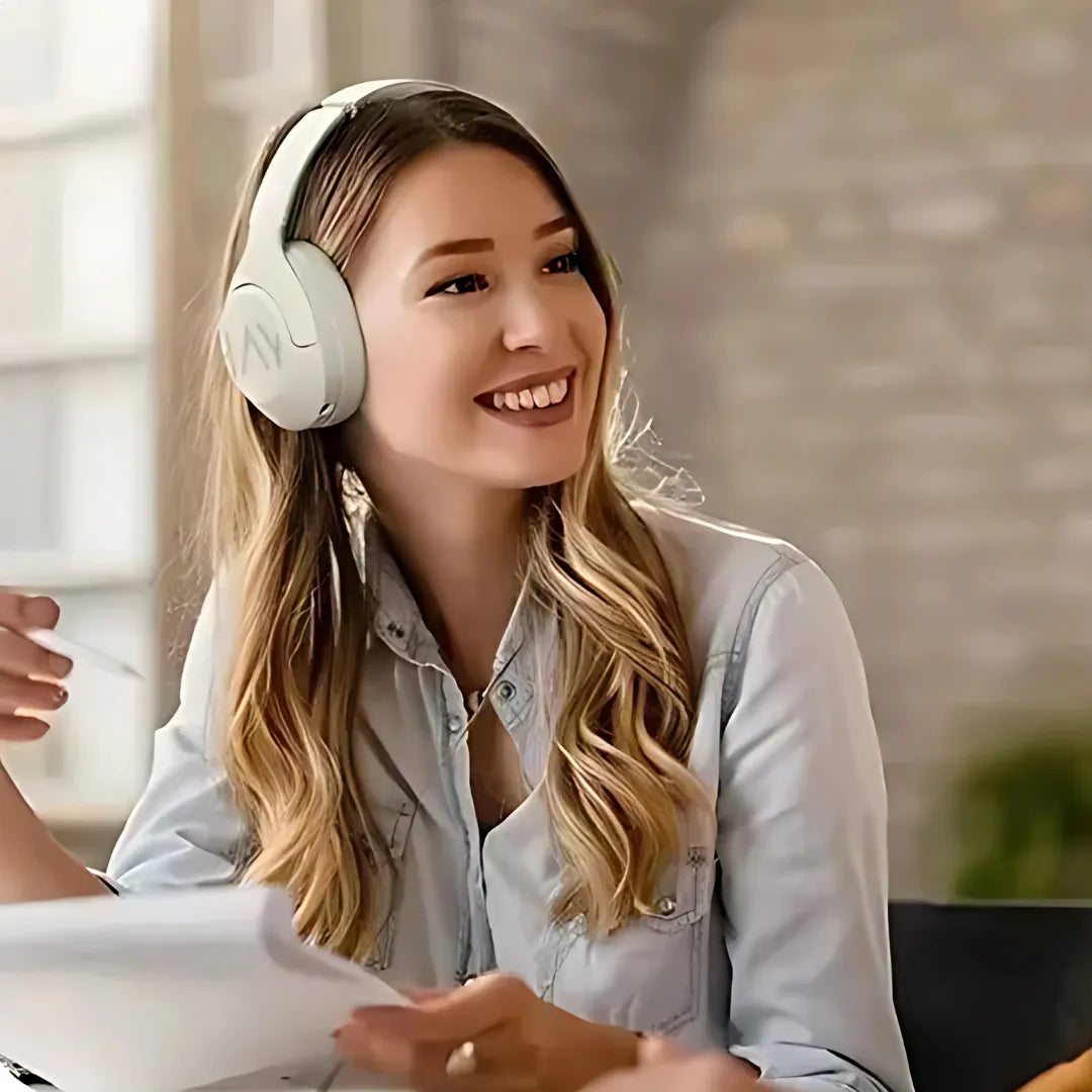 Headset Haylou S30 ANC com Bluetooth 5.4 e Áudio Hi-Res – Bateria de 80H